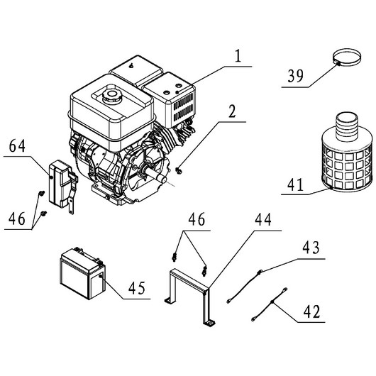 АКБ и замок зажигания Champion GTP101E после 2021 года